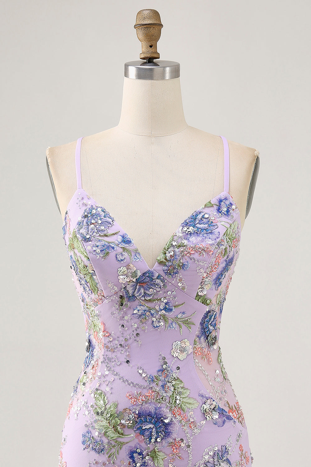 Sparkly Pink Floral Embroidered Short Tight Homecoming Dress with Sequins
